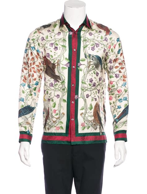 gucci bird shirt|authentic Gucci shirt.